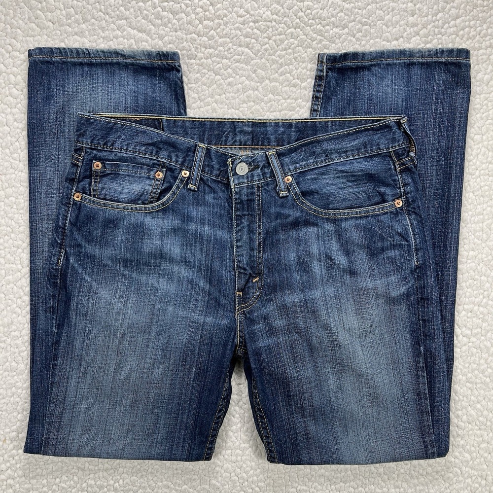 Levi's 514 Straight Jeans Men's 34x30 (Actual‎ 34x29) Streetwear Grunge Casual
